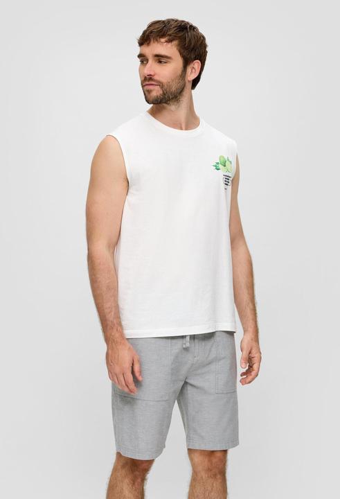 Produktbild S.Oliver Bermuda Chino-Shorts aus Leinenmix mit elastischem Bund (31)