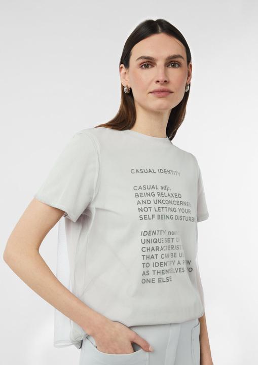 Immagine prodotto Comma T-Shirt T-Shirt mit Mesh-Layer und Schriftprint (36)
