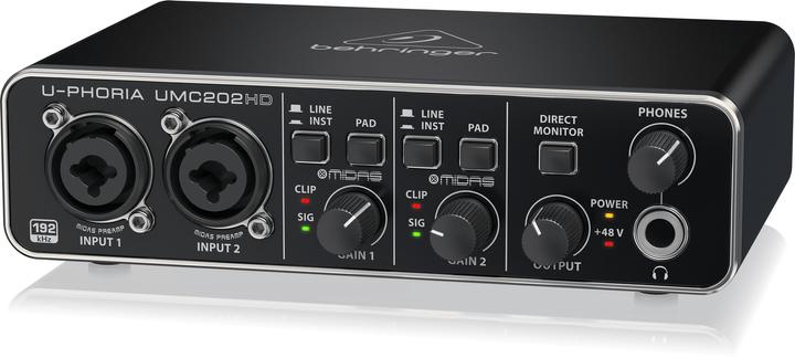 Actual product image Behringer UMC202HD recording audio interface (USB)
