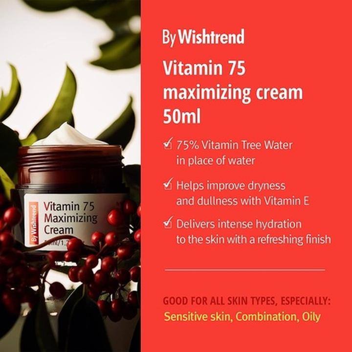 Actual product image Wishtrend Vitamin 75 Maximising (50 ml, Day cream)