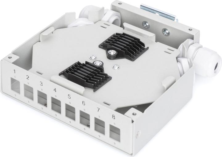 Produktbild Digitus Hutschienen Spleissbox für 8 LC/DX Kupplungen