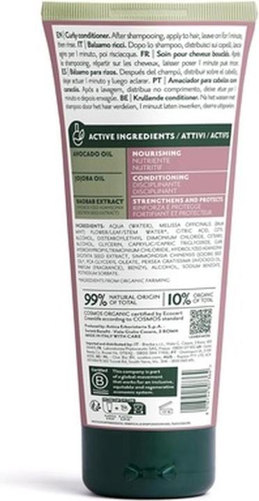 Produktbild Herbatint Curly Conditioner 200ml Biologische Pflegespülung für lockiges oder gewelltes Haar Ecocert Cert (200 ml)