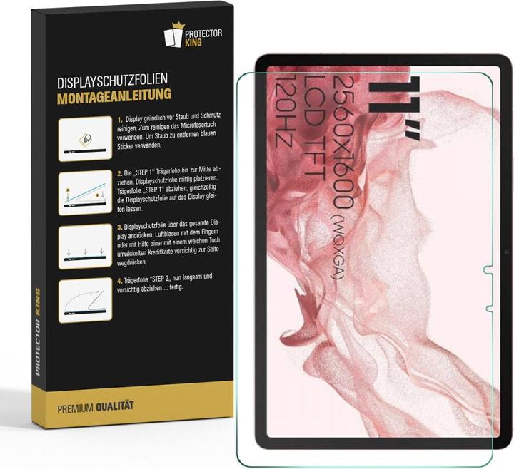 Actual product image Protectorking 6x Panzerfolie Anti-Shock matt entspiegelt (6 Piece, Galaxy Tab S8)