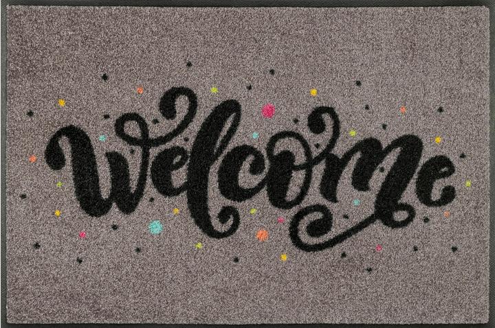 Wash + Dry Doormat 50 x 75 cm WELCOME CONFETTI motif (75 x 50 cm)