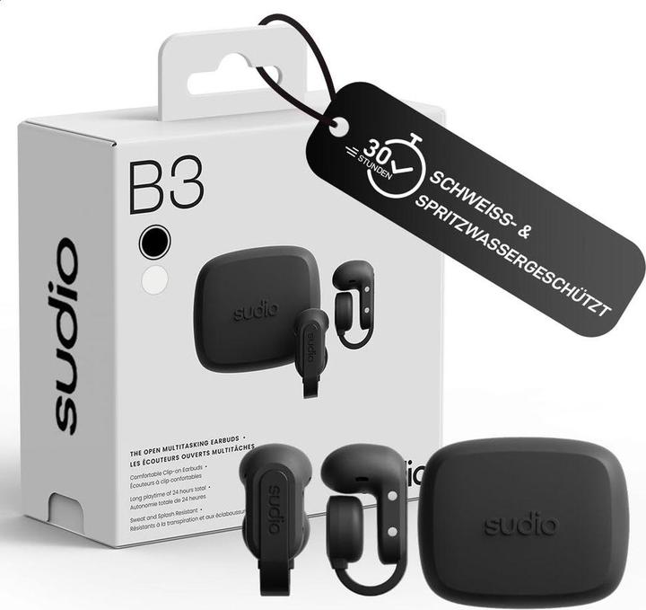 Actual product image Sudio B3 Black (No noise cancellation, 30 h, Wireless)