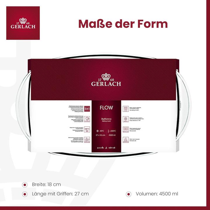 Produktbild Gerlach Auflaufform mit Deckel