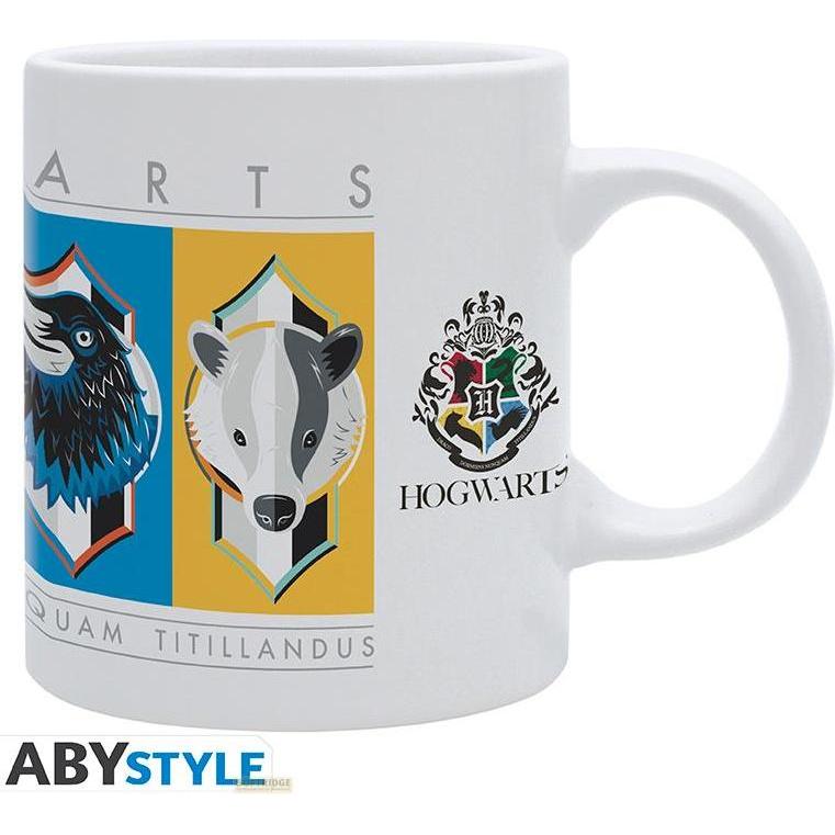 Abystyle Multicolore Harry Potter Tazza Subli 320Ml House Crests Simple, Tazze,
