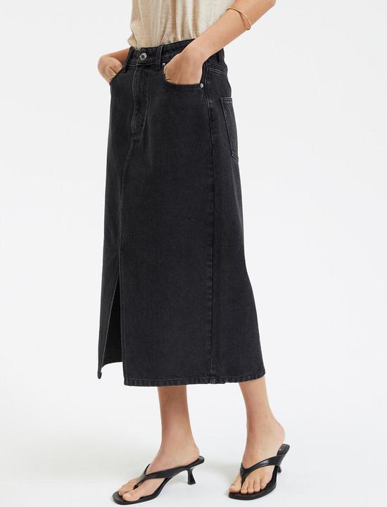 Image du produit La Redoute Collections Gerader Midirock aus Denim (50)