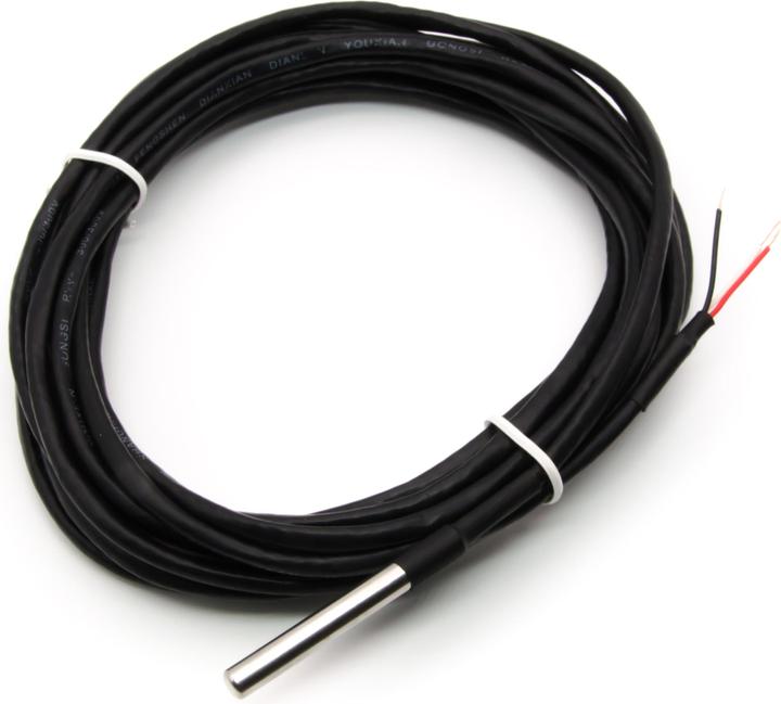 Produktbild Purecrea 5m Temperatursensor wasserdicht DS18B20 geschirmt