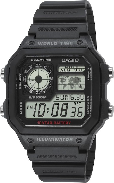 Produktbild Casio Ae-1200wh-1avef (Digitaluhr, 45 mm)