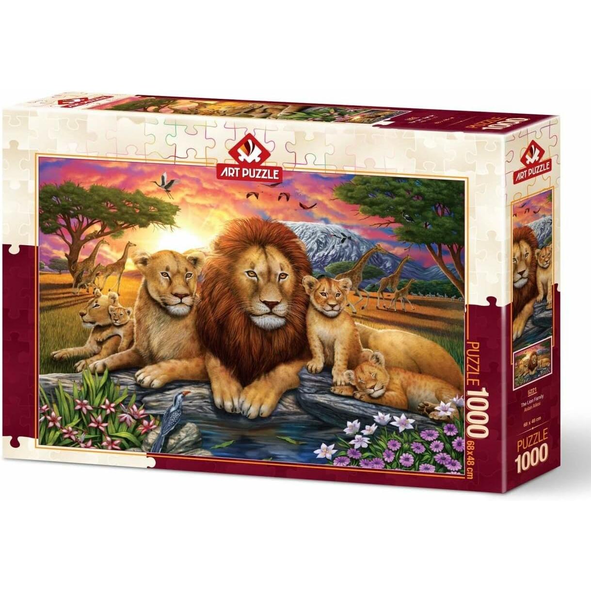 Art Puzzle Artpuzzle Puzzle 1000 Afrika, Löwenfamilie (1000 Teile)