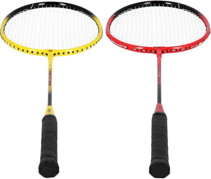 Productafbeelding Nils NRZ264 ALUMINIUM badmintonset 4 rackets 3 veerpijlen 600x60cm netkoffer