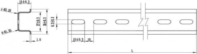 Image du produit Delock Rail DIN