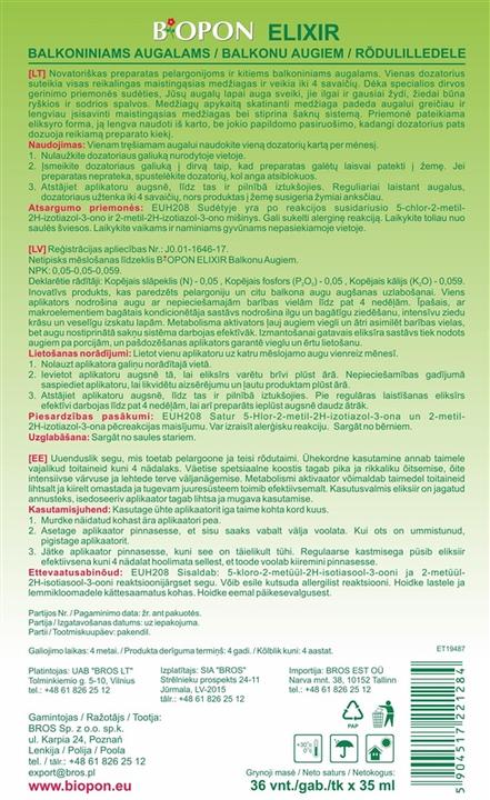 Produktbild Biopon Geranium And Other Balcony Plants