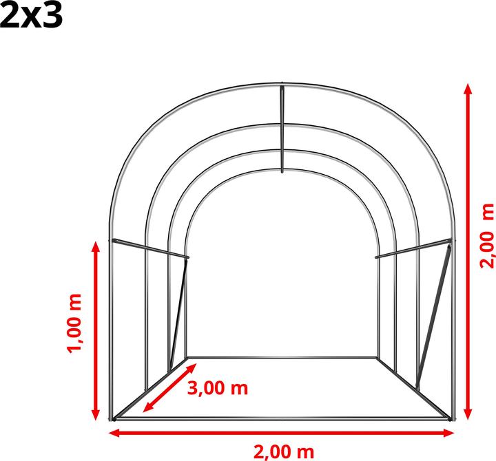 Produktbild Toolport Gewächshaus