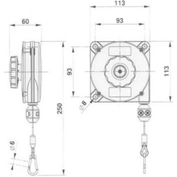 Elmag, Accessori per utensili pneumatici, Equilibratore a molla EPS 631