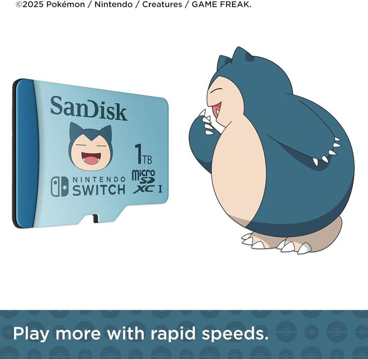Actual product image SANDISK Nintendo Pokémon (1000 GB, microSDXC, U3, UHS-I)