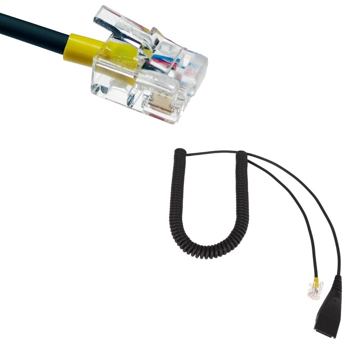 Gequdio RJ-Kabel kompat. mit Mitel,Aastra,Fanvil,Poly,Gigset, Telefon Zubehör