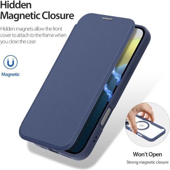 Actual product image Dux Ducis Skin X Pro Magnetic Stand leather case (Apple iPhone 16 Plus)