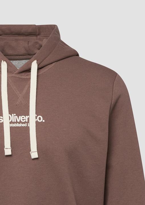 Produktbild s.Oliver Sweatshirt Kapuzenpullover aus Baumwollmix mit Logo-Print (S)