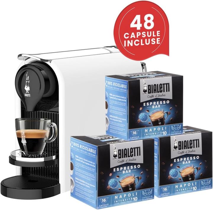 Actual product image Bialetti Macchina Caffe' Gioia Plus Bianco Include