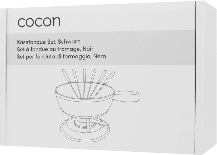 Produktbild Cocon Käsefondue-Set 10-teilig, Schwarz (Käsefondue)