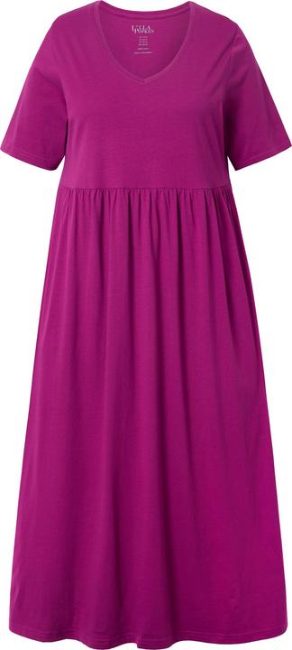 Produktbild Ulla Popken Maxikleid, A-Linie, V-Ausschnitt, Halbarm, Taschen (62)