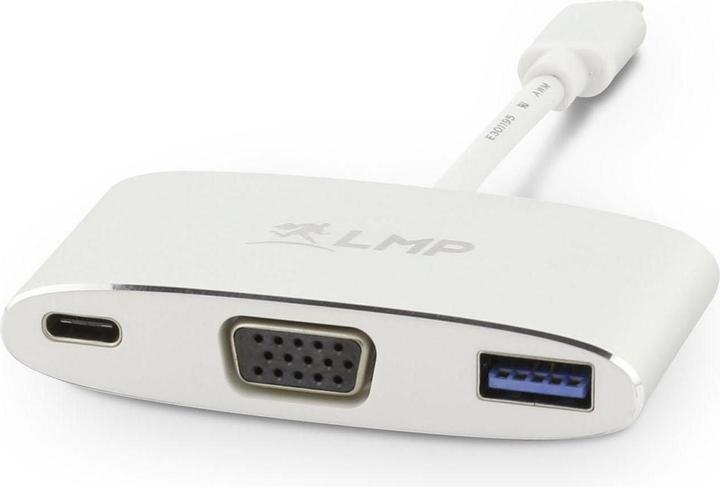 Produktbild LMP USB-C 3.1 zu VGA&USB3.0 Adapter (USB 3.0, USB Typ-C, VGA, 8 cm)