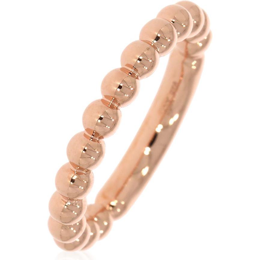 Xen, Ring, Ring Kugeldesign rosèvergoldet, (54, 925 Silber)