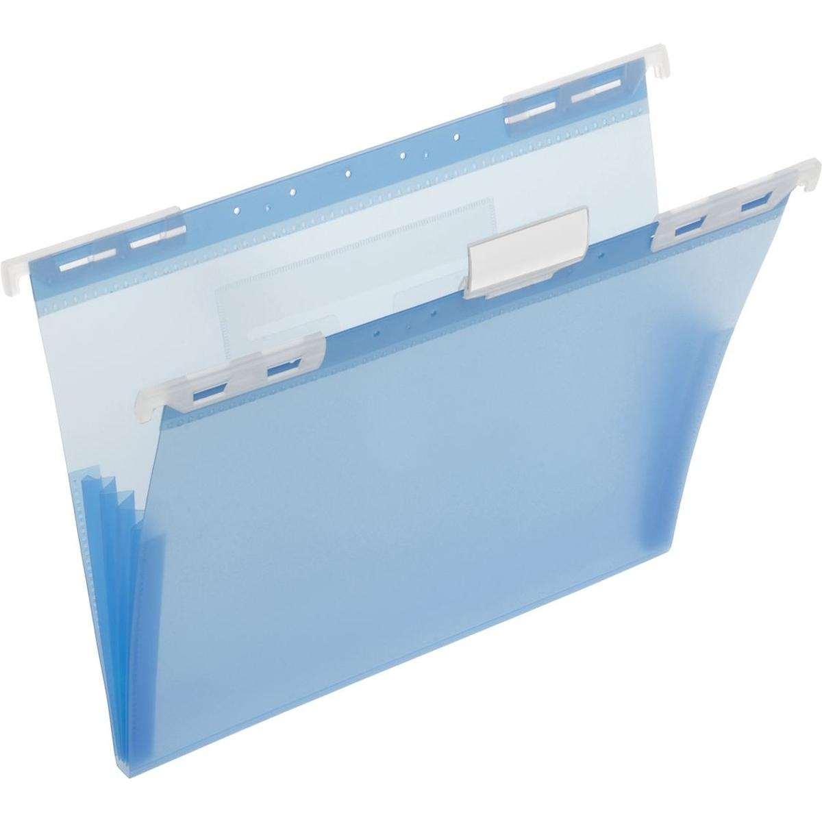 Foldersys, Mappe, Hängemappe A4 PP blau transluzent (A4, 1 x)