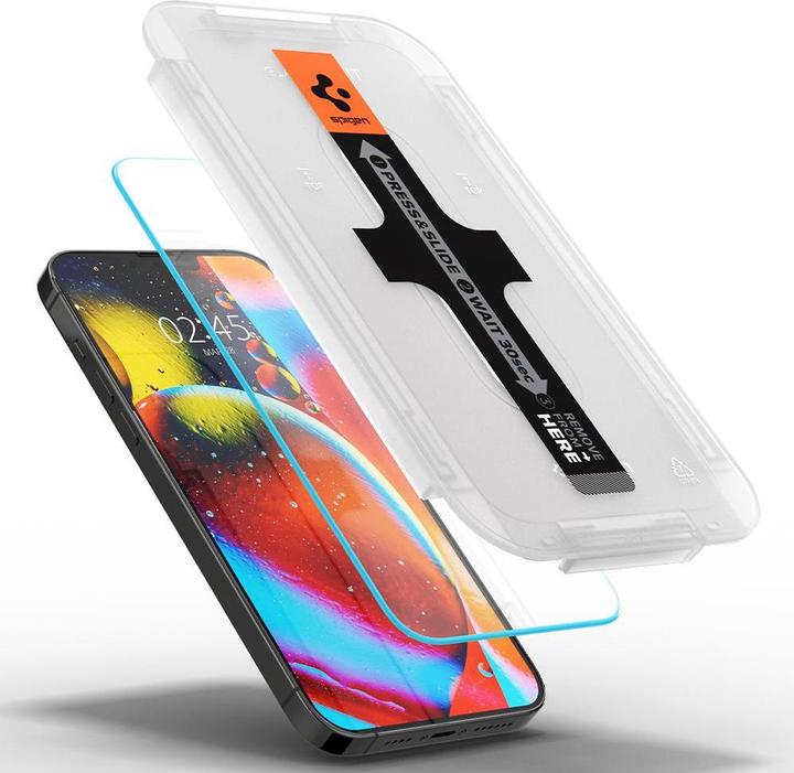Actual product image Spigen EZ Fit Glass.tR (1 pcs., Apple iPhone 13 Pro Max)