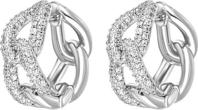 Crystalp Massive Hoop Earrings With Crystals Luxury 42311.R