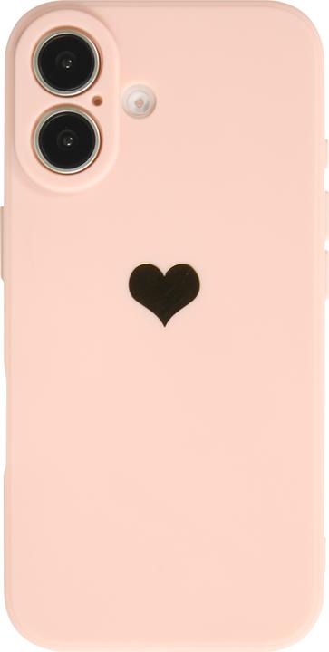 Image du produit PhoneLook Coque Silicone Mat Coeur doré (Apple iPhone 16)