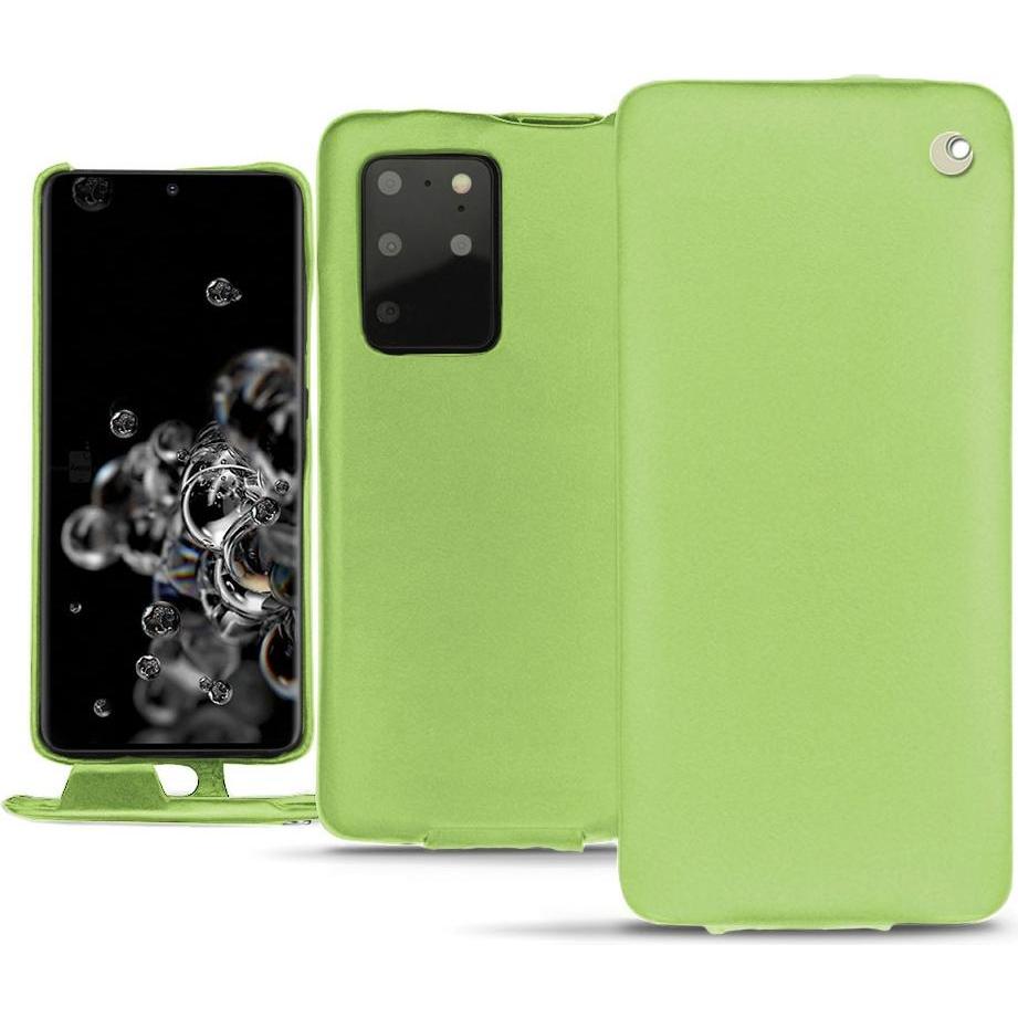 Noreve Lederschutzhülle vertikal (Samsung Galaxy S20+ 5G), Smartphone Hülle, Grün