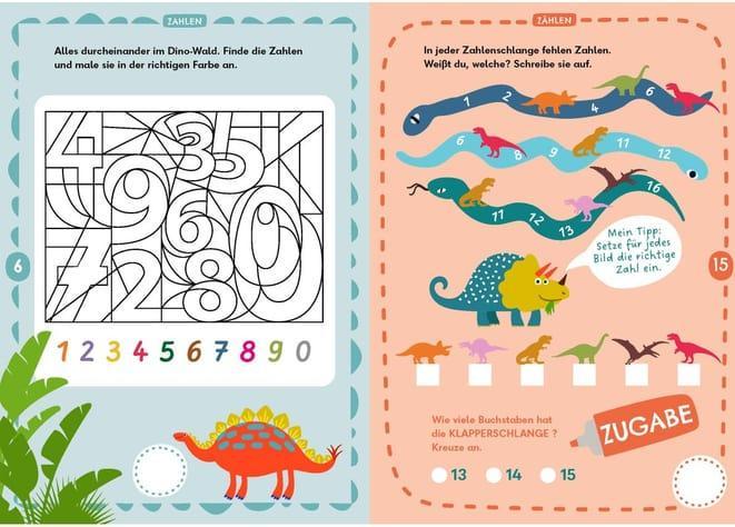 Actual product image Rechenrätsel für mutige Kinder - Wilde Welt der Dinos - ab 6 Jahren (German, Janine corner, Ulrike Rogler, 2024)
