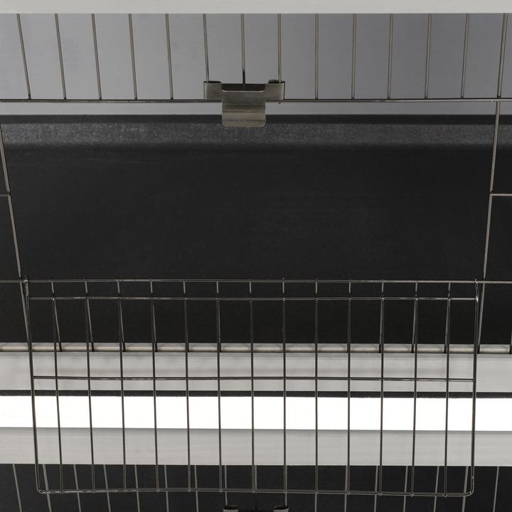 Image du produit PawHut Kaninchenstall Tannenholz Grau