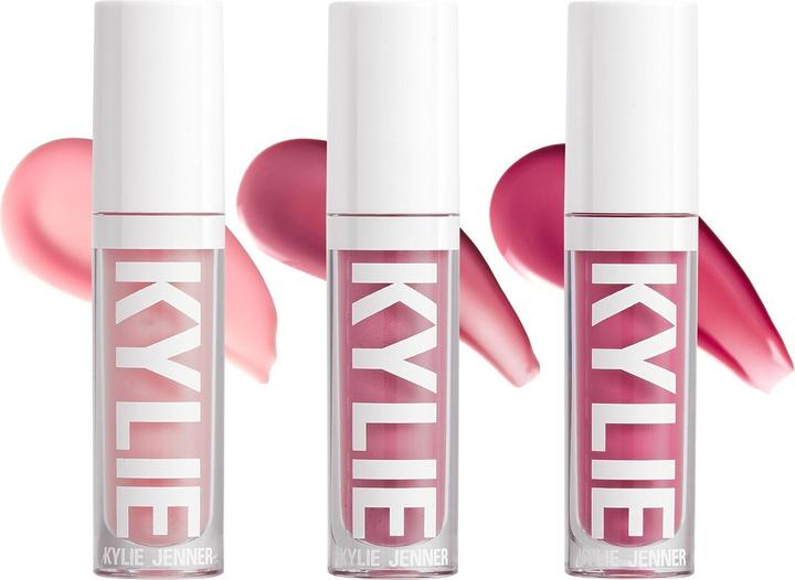 Immagine prodotto Kylie Jenner Lip Gloss (Tentazione di rosa 3,22 ml, Guai Rosa 3,22 ml, Bacio ai frutti di bosco 3,22 ml)