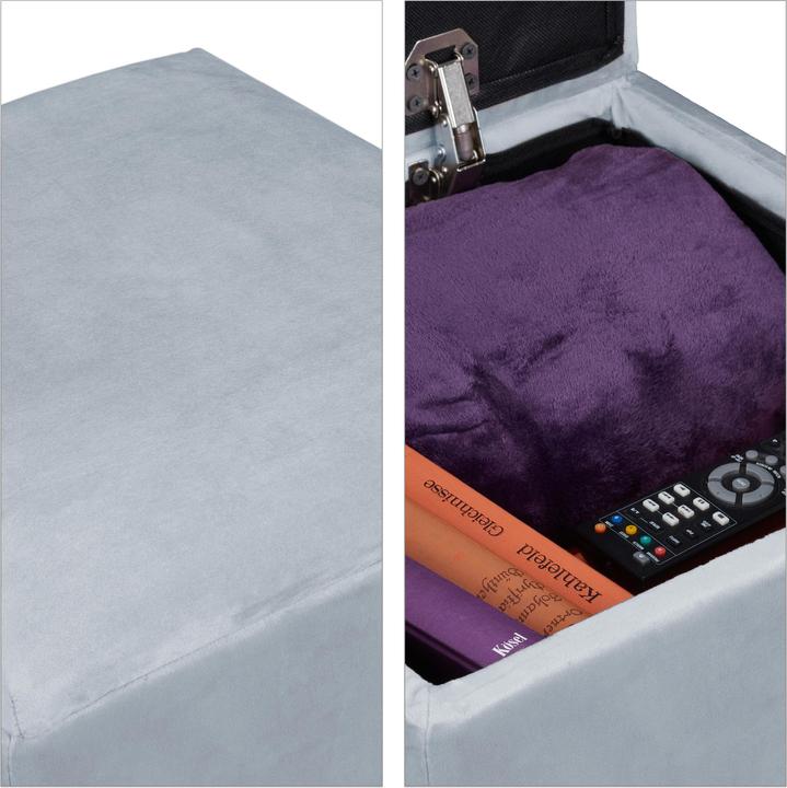 Image du produit Relaxdays Tabouret velours