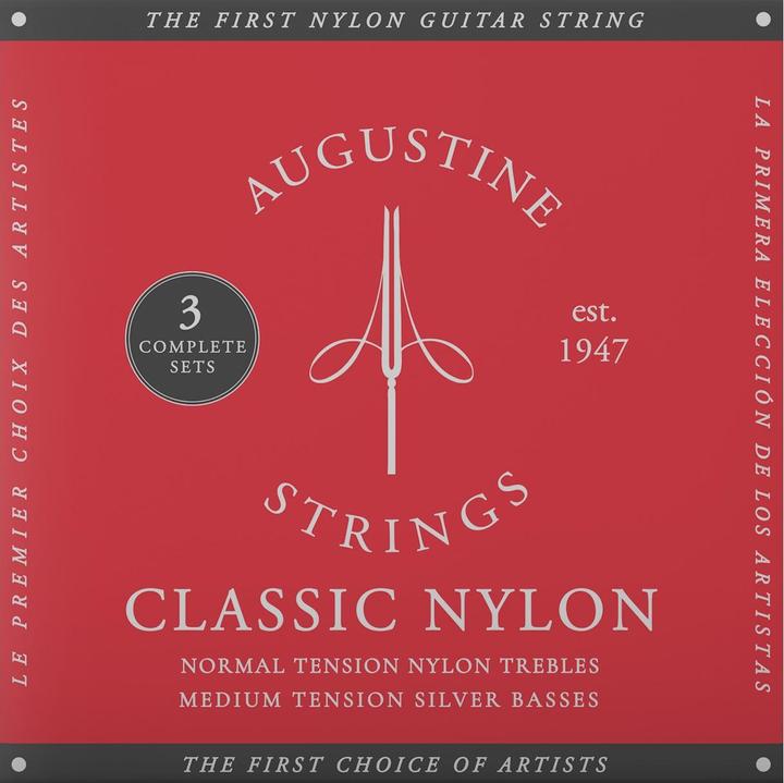 Augustine Classic/Red | Normal/Medium, 3-Pack Box (6 x, 0.04")