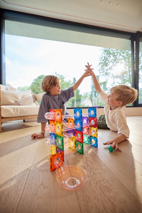 Produktbild Cleverclixx Kugelbahn - Lichteffekt Bausatz - 100 Teile