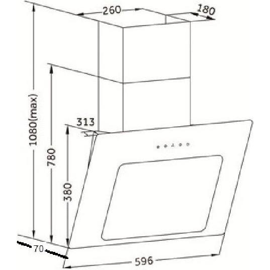Thumbnail - PKM Dunstabzugshaube 9039 WX, Dunstabzugshaube, Weiss
