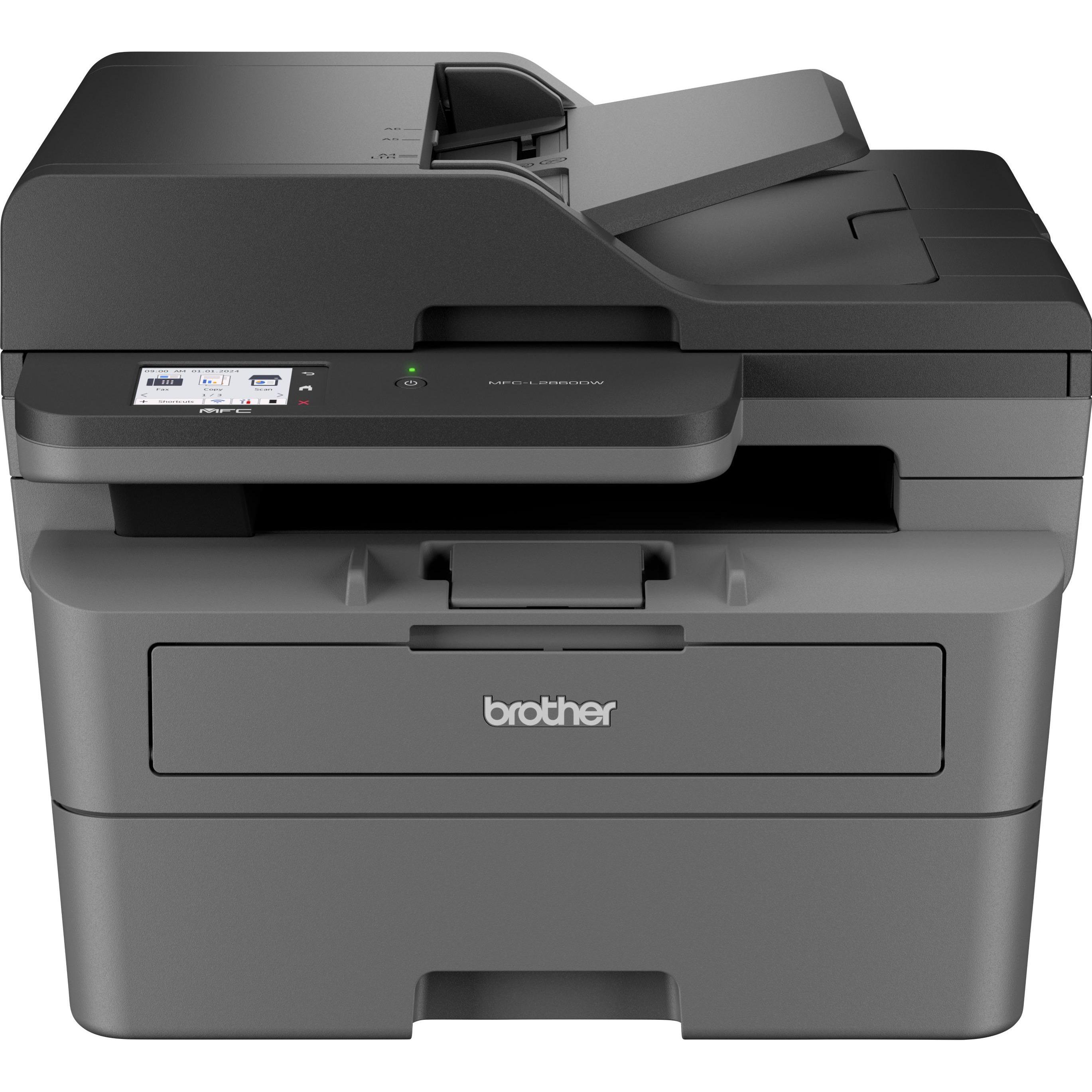 Brother MFC-L2860DW MFC-Laser A4 (Laser, Schwarz-Weiss), Drucker, Schwarz