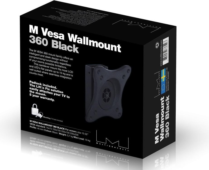 Produktbild Multibrackets M Wallmount 360 (Wand, 32", 15 kg)