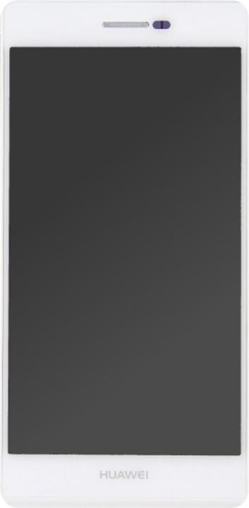 Actual product image OEM Huawei P7 LCD with Frame white (Huawei Ascend P7)