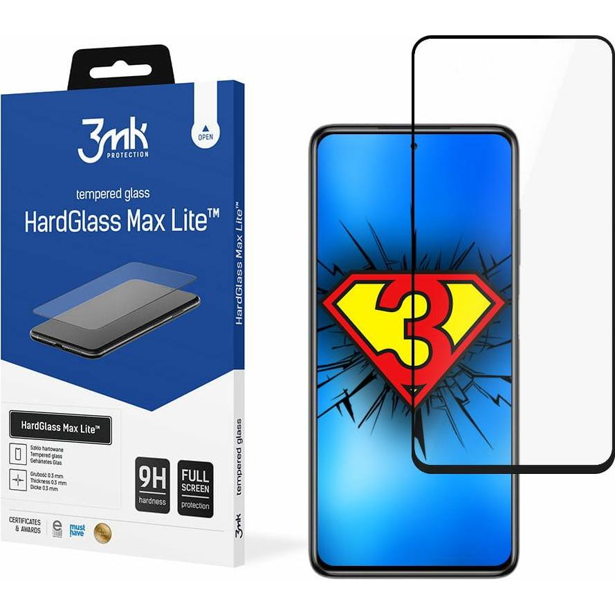 Thumbnail - 3MK HardGlass Max Lite for Xiaomi Poco X3 Pro black frame (1 Stück, Xiaomi Poco X3 Pro), Smartphone Schutzfolie, Schwarz