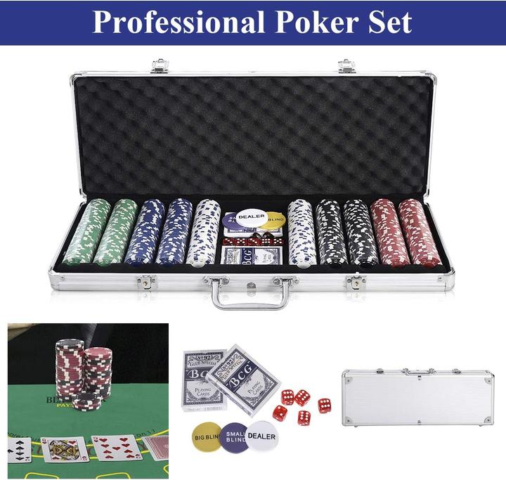 Actual product image Costway Pokerset mit 500 Chips im Koffer