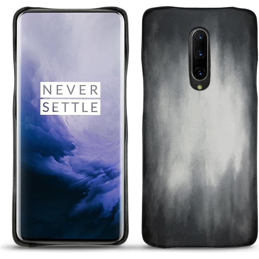 Noreve Lederschutzhülle (OnePlus 7 Pro), Smartphone Hülle, Grau