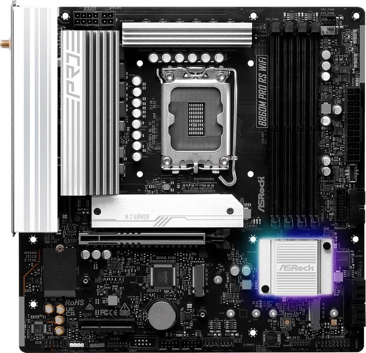 AsRock B860M Pro RS WiFi DDR5 Intel S retail (LGA 1851, Intel B860, mATX)