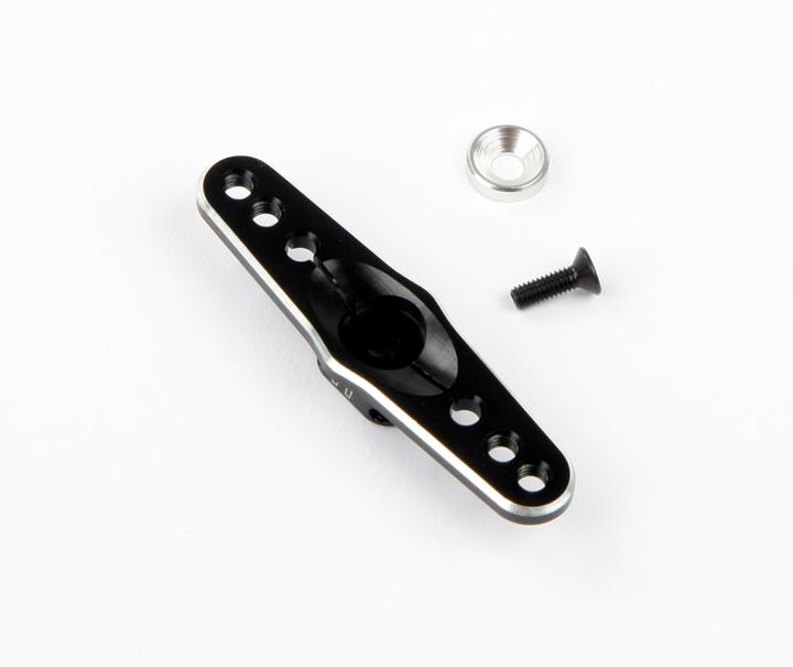 Produktbild Robitronic aluminium servo arm 24 zähne doppel (leicht) schwarz