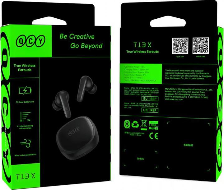 Actual product image QCY T13x (ANC, 4 h, Wireless)